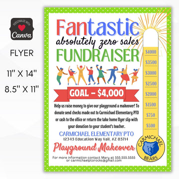 no sale fundraiser flyer